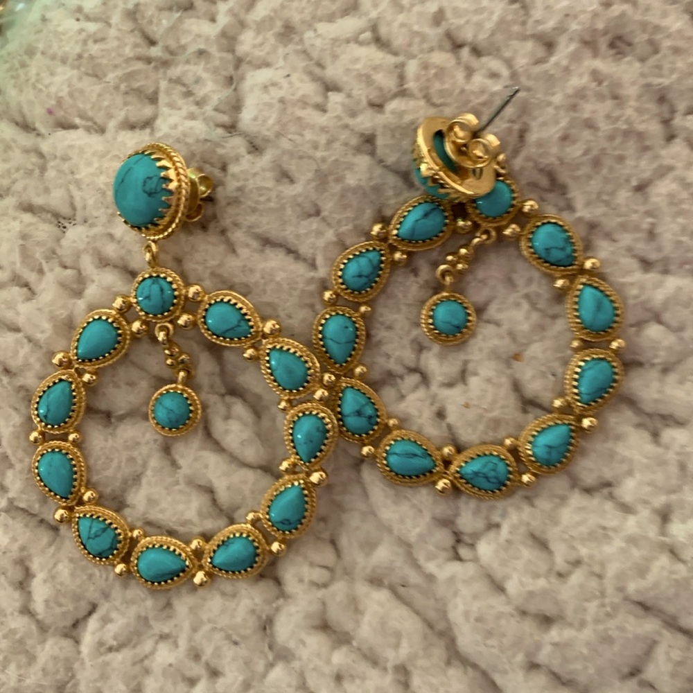 Sézane turquoise earrings